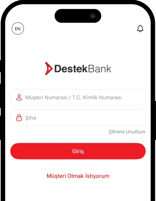 DestekBank Mobile App